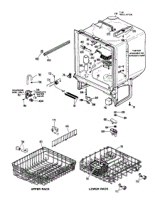 02 - Section2 parts for Ge Dishwasher GSD2200M45 from AppliancePartsPros.com