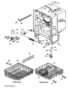 02 - Section2 parts for Ge Dishwasher GSD2200M48 from AppliancePartsPros.com