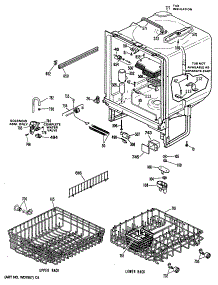 02 - Section2 parts for Ge Dishwasher GSD2200M49 from AppliancePartsPros.com