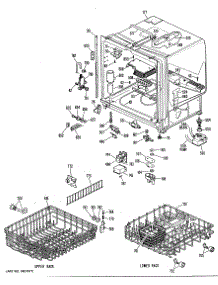 02 - Section2 parts for Ge Dishwasher GSD2800L03 from AppliancePartsPros.com