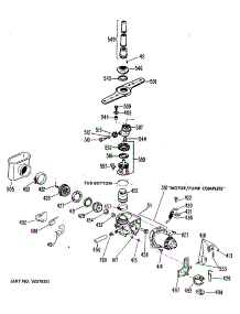 03 - Section3 parts for Ge Dishwasher GSD2800L04 from AppliancePartsPros.com