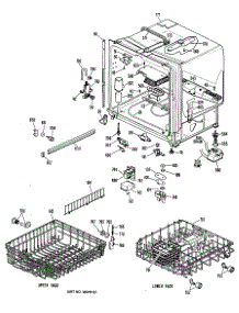 02 - Section2 parts for Ge Dishwasher GSD2800L19 from AppliancePartsPros.com