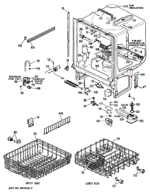 02 - Section2 parts for Ge Dishwasher GSD2800S40 from AppliancePartsPros.com