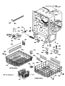 02 - Section2 parts for Ge Dishwasher GSD2920T64BB from AppliancePartsPros.com