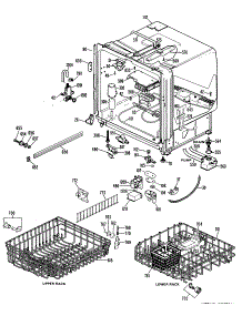02 - Section2 parts for Ge Dishwasher GSD3000W01 from AppliancePartsPros.com