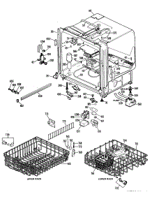 02 - Section2 parts for Ge Dishwasher GSD3000W03 from AppliancePartsPros.com