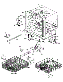 02 - Section2 parts for Ge Dishwasher GSD3000W14 from AppliancePartsPros.com
