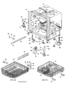 02 - Section2 parts for Ge Dishwasher GSD3000W20 from AppliancePartsPros.com