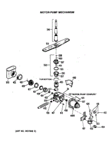 03 - Motor-Pump Mechanism parts for Ge Dishwasher GSD400T-45WA from AppliancePartsPros.com
