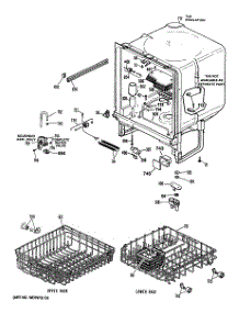 02 - Section2 parts for Ge Dishwasher GSD400T-64WA from AppliancePartsPros.com