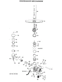 02 - Dishwasher Mechanism parts for Ge Dishwasher GSD400Y-01BK from AppliancePartsPros.com