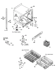 02 - Section2 parts for Ge Dishwasher GSD400Y-05 from AppliancePartsPros.com