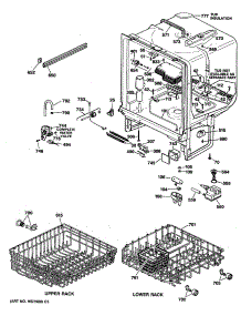 02 - Section2 parts for Ge Dishwasher GSD4230X65WW from AppliancePartsPros.com