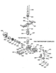 03 - Section3 parts for Ge Dishwasher GSD4410X65AA from AppliancePartsPros.com