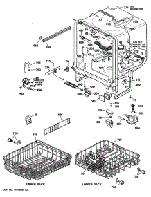 02 - Section2 parts for Ge Dishwasher GSD4420X65BB from AppliancePartsPros.com