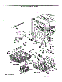 02 - Section2 parts for Ge Dishwasher GSD4921X65BB from AppliancePartsPros.com