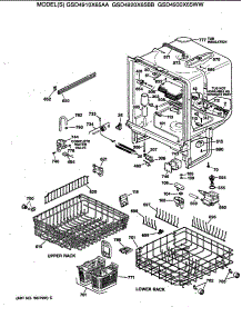 02 - Section2 parts for Ge Dishwasher GSD4930X65WW from AppliancePartsPros.com