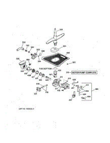 03 - Motor-Pump Mechanism parts for Ge Dishwasher GSD5910D01AA from AppliancePartsPros.com