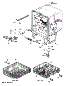 02 - Section2 parts for Ge Dishwasher GSD650T-64BA from AppliancePartsPros.com