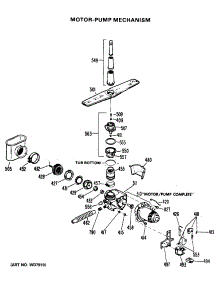 03 - Motor-Pump Mechanism parts for Ge Dishwasher GSD660P-25BA from AppliancePartsPros.com