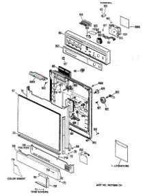 02 - Section2 parts for Ge Dishwasher GSD700X-66BA from AppliancePartsPros.com