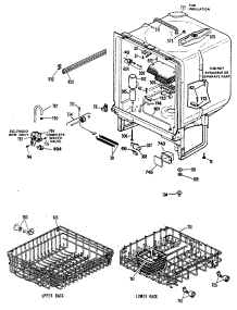 03 - Section3 parts for Ge Dishwasher GSD720X-66WB from AppliancePartsPros.com