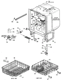 02 - Section2 parts for Ge Dishwasher GSD790L-01 from AppliancePartsPros.com