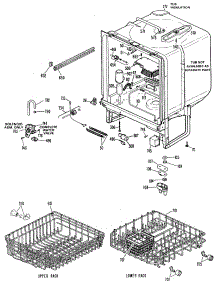 02 - Section2 parts for Ge Dishwasher GSD800M-01 from AppliancePartsPros.com