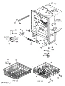 02 - Section2 parts for Ge Dishwasher GSD850T-64 from AppliancePartsPros.com
