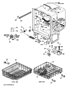 02 - Section2 parts for Ge Dishwasher GSD900T-55BA from AppliancePartsPros.com