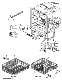 02 - Section2 parts for Ge Dishwasher GSD970M-01 from AppliancePartsPros.com