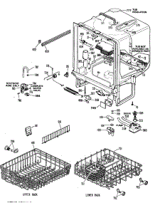 02 - Section2 parts for Ge Dishwasher GSD980P-48 from AppliancePartsPros.com