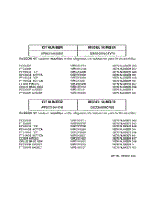 02 - Replacement Parts List parts for Ge Refrigerator GSG20IBMCFWW from AppliancePartsPros.com