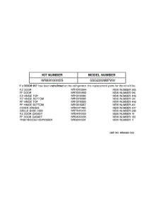 03 - Replacement Parts List parts for Ge Refrigerator GSG25IEMBFWW from AppliancePartsPros.com