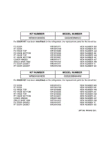 02 - Replacement Parts List parts for Ge Refrigerator GSS20DBMAWW from AppliancePartsPros.com