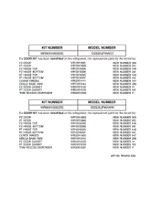 03 - Replacement Parts List parts for Ge Refrigerator GSS25JFMAWW from AppliancePartsPros.com