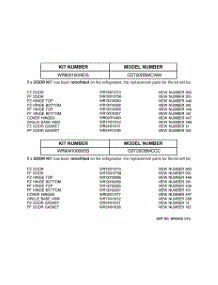 02 - Replacement Parts List parts for Ge Refrigerator GST20DBMCCC from AppliancePartsPros.com