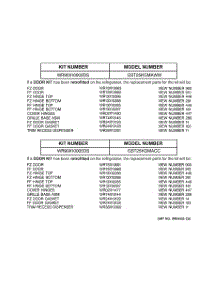 03 - Replacement Parts List parts for Ge Refrigerator GST25KGMACC from AppliancePartsPros.com