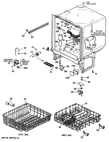 03 - Section3 parts for Ge Dishwasher HDA100V-61WH from AppliancePartsPros.com
