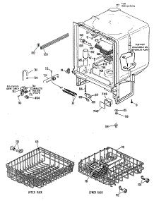 03 - Section3 parts for Ge Dishwasher HDA100X-66WH from AppliancePartsPros.com