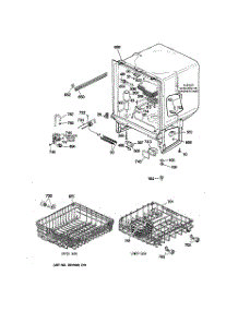 02 - Body Parts parts for Ge Dishwasher HDA101Y-66WH from AppliancePartsPros.com