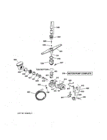 03 - Motor-Pump Mechanism parts for Ge Dishwasher HDA101Y-66WH from AppliancePartsPros.com