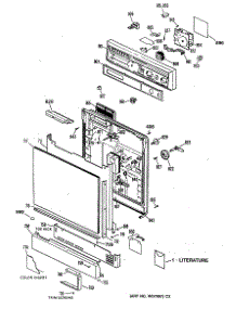 02 - Section2 parts for Ge Dishwasher HDA150X-66BW from AppliancePartsPros.com