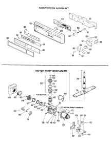 02 - Escutcheon Assembly parts for Ge Dishwasher HDA2000-01 from AppliancePartsPros.com