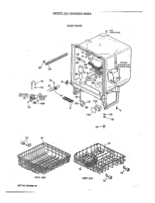 02 - Body Parts parts for Ge Dishwasher HDA200X-68BA from AppliancePartsPros.com