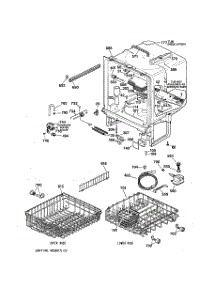 02 - Body Parts parts for Ge Dishwasher HDA300Y-71BA from AppliancePartsPros.com