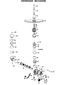 02 - Dishwasher Mechanism parts for Ge Dishwasher HDA460-03BK from AppliancePartsPros.com
