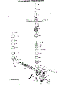 02 - Dishwasher Mechanism parts for Ge Dishwasher HDA460-05BK from AppliancePartsPros.com