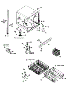 02 - Section2 parts for Ge Dishwasher HDA467L-01 from AppliancePartsPros.com