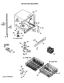 02 - Motor-Pump Mechanism parts for Ge Dishwasher HDA479M-03 from AppliancePartsPros.com